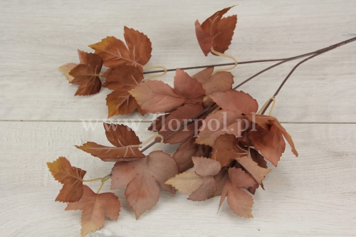 Gałązka – kretonowy listek chmielu 1szt jasna czekolada (DY1-2551)