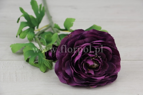 pojedynczy jaskier z pączkiem 1szt cyklamen  w(MY178)