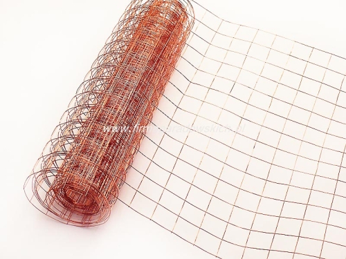 siatka florystyczna metalowa 5mb/35cm miedziana