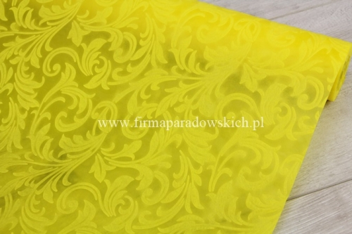 flizelina tłoczona 3D Vintage - roślinne wzory F110 1szt cytryna