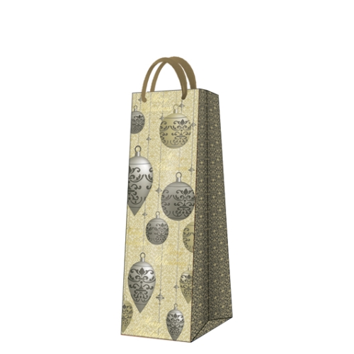 torba na prezenty bottle017704 10szt bombki beż (47070105)